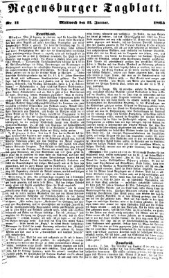 Regensburger Tagblatt Mittwoch 11. Januar 1865