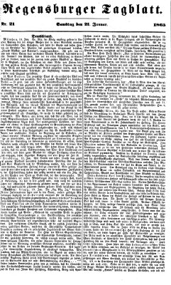 Regensburger Tagblatt Samstag 21. Januar 1865