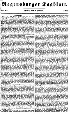 Regensburger Tagblatt Freitag 3. Februar 1865