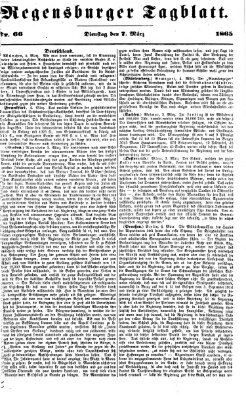 Regensburger Tagblatt Dienstag 7. März 1865