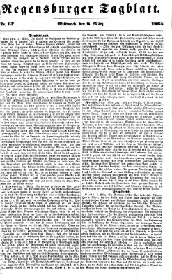 Regensburger Tagblatt Mittwoch 8. März 1865