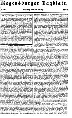 Regensburger Tagblatt Sonntag 26. März 1865