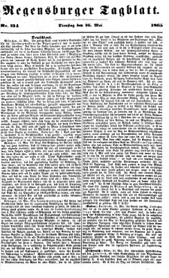 Regensburger Tagblatt Dienstag 16. Mai 1865