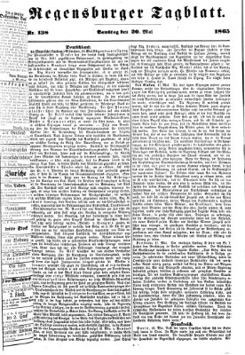 Regensburger Tagblatt Samstag 20. Mai 1865