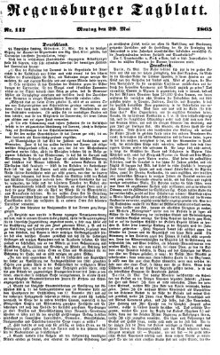 Regensburger Tagblatt Montag 29. Mai 1865