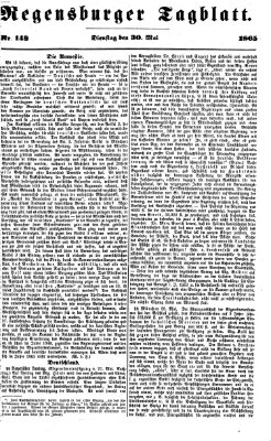 Regensburger Tagblatt Dienstag 30. Mai 1865