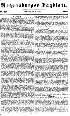 Regensburger Tagblatt Montag 5. Juni 1865