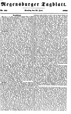 Regensburger Tagblatt Dienstag 13. Juni 1865