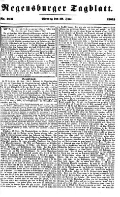 Regensburger Tagblatt Montag 19. Juni 1865