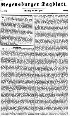 Regensburger Tagblatt Montag 26. Juni 1865