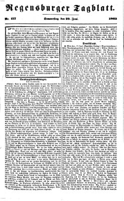 Regensburger Tagblatt Donnerstag 29. Juni 1865