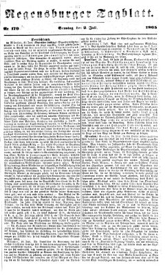 Regensburger Tagblatt Sonntag 2. Juli 1865