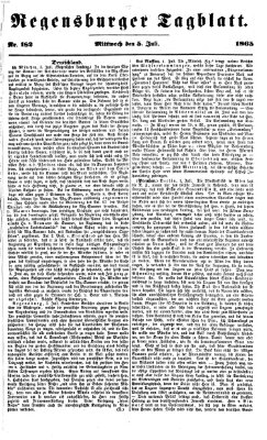 Regensburger Tagblatt Mittwoch 5. Juli 1865