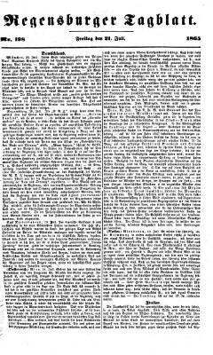 Regensburger Tagblatt Freitag 21. Juli 1865