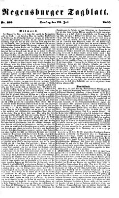 Regensburger Tagblatt Samstag 22. Juli 1865