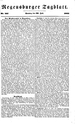 Regensburger Tagblatt Sonntag 30. Juli 1865