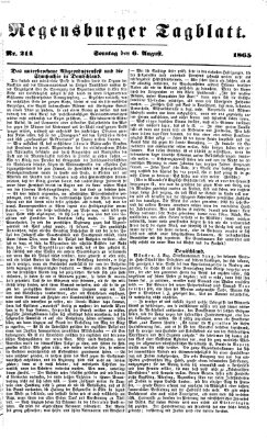 Regensburger Tagblatt Sonntag 6. August 1865