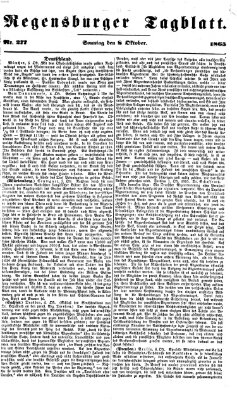Regensburger Tagblatt Sonntag 8. Oktober 1865