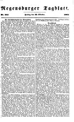 Regensburger Tagblatt Freitag 13. Oktober 1865