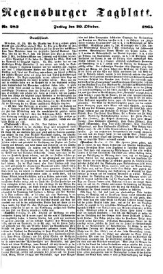 Regensburger Tagblatt Freitag 20. Oktober 1865