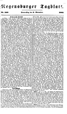 Regensburger Tagblatt Donnerstag 9. November 1865