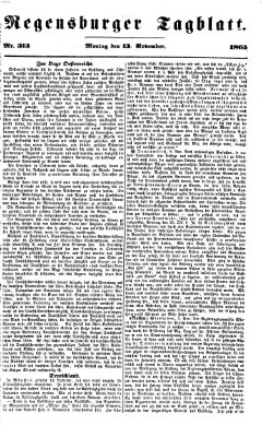 Regensburger Tagblatt Montag 13. November 1865