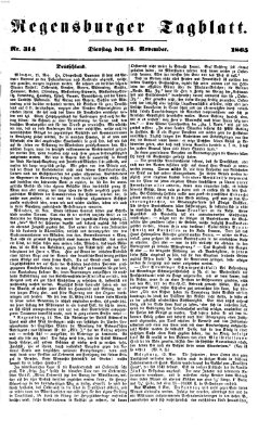 Regensburger Tagblatt Dienstag 14. November 1865