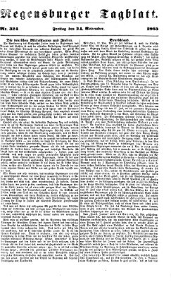 Regensburger Tagblatt Freitag 24. November 1865