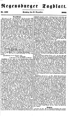 Regensburger Tagblatt Sonntag 3. Dezember 1865