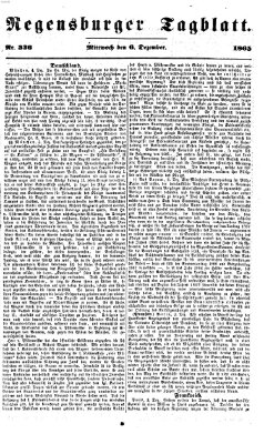 Regensburger Tagblatt Mittwoch 6. Dezember 1865