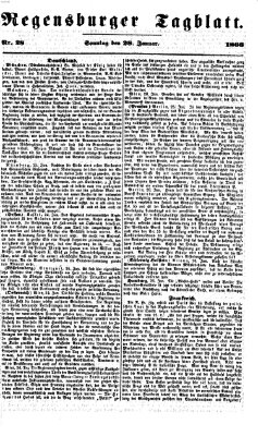 Regensburger Tagblatt Sonntag 28. Januar 1866