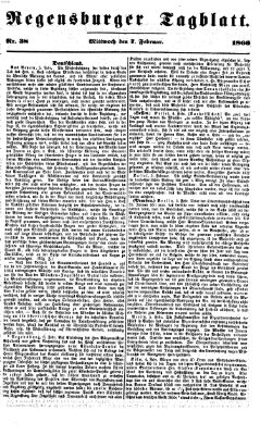 Regensburger Tagblatt Mittwoch 7. Februar 1866