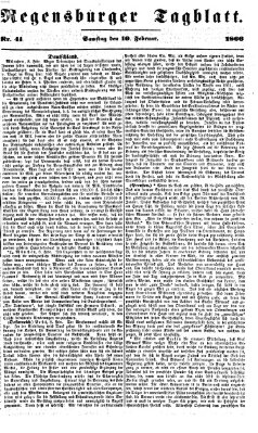 Regensburger Tagblatt Samstag 10. Februar 1866