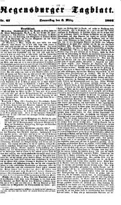 Regensburger Tagblatt Donnerstag 8. März 1866