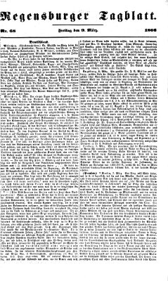 Regensburger Tagblatt Freitag 9. März 1866