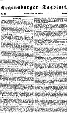 Regensburger Tagblatt Dienstag 13. März 1866