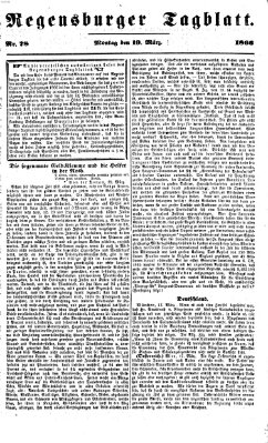 Regensburger Tagblatt Montag 19. März 1866