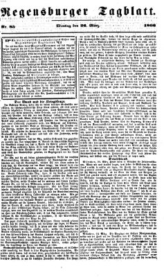 Regensburger Tagblatt Montag 26. März 1866