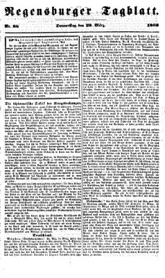 Regensburger Tagblatt Donnerstag 29. März 1866