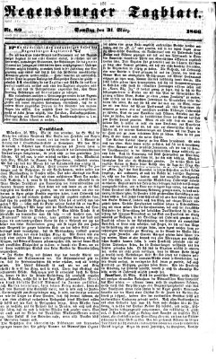 Regensburger Tagblatt Samstag 31. März 1866