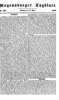 Regensburger Tagblatt Sonntag 15. April 1866