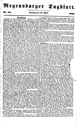 Regensburger Tagblatt Dienstag 17. April 1866