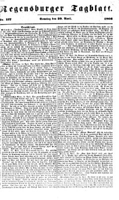 Regensburger Tagblatt Sonntag 29. April 1866