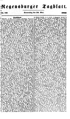 Regensburger Tagblatt Donnerstag 24. Mai 1866