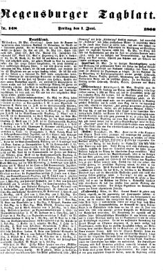 Regensburger Tagblatt Freitag 1. Juni 1866