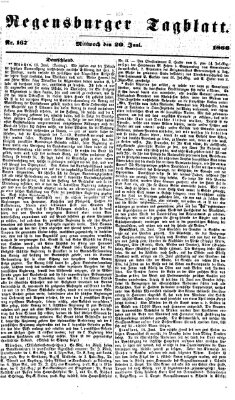 Regensburger Tagblatt Mittwoch 20. Juni 1866