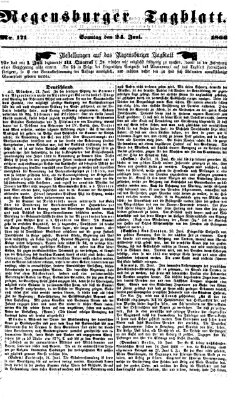 Regensburger Tagblatt Sonntag 24. Juni 1866