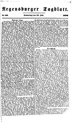 Regensburger Tagblatt Donnerstag 12. Juli 1866