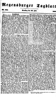 Regensburger Tagblatt Samstag 28. Juli 1866