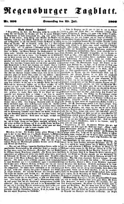 Regensburger Tagblatt Donnerstag 26. Juli 1866